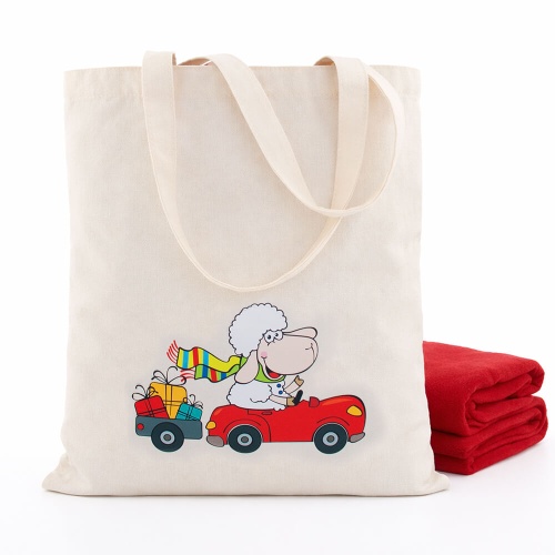 Шоппер с пледом "Праздник"